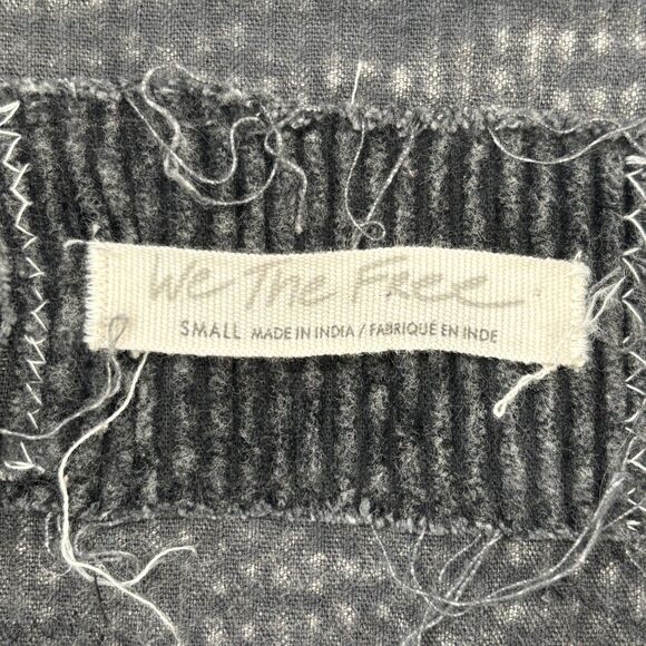 We The Free People Womens Dawn Break Shacket Size Small Embroidered Grunge - Picture 4 of 9